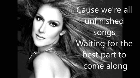 celine dion lyrics youtube.